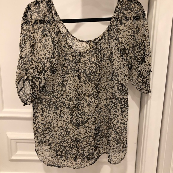 Joie Tops - Joie, black and white blouse!